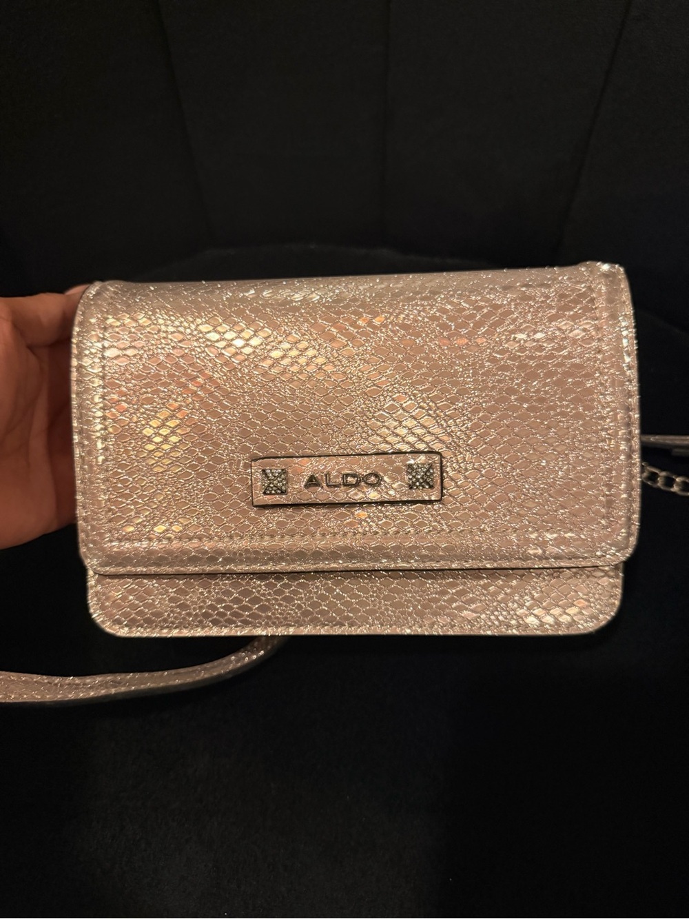 ALDO Iridescent Rose Metallic Crossbody Bag